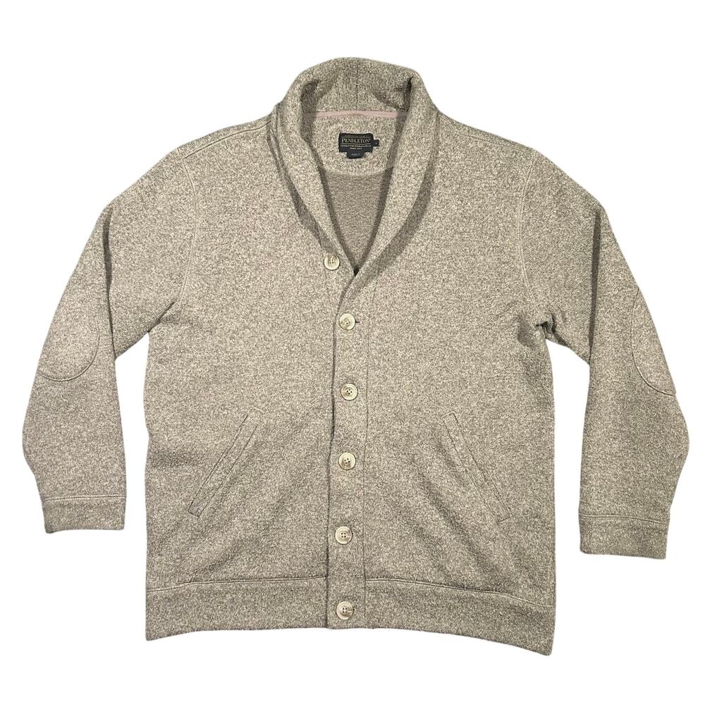 Pendleton Tan Cardigan Sweater Men’s Large Long Sleeve Button Down